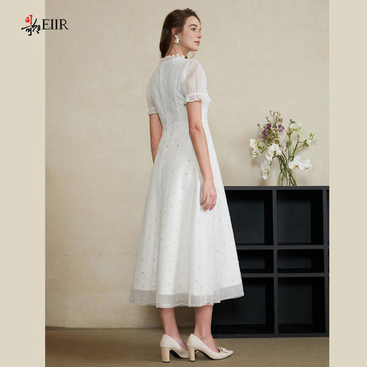 司歌钉珠仙气白连衣裙A911164X 商品图3