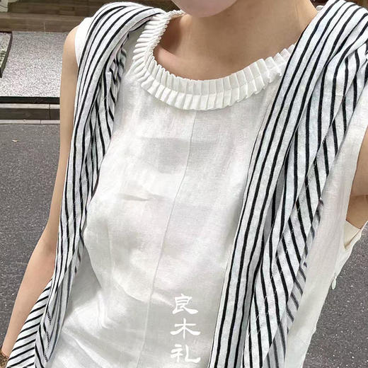 【现货】良木礼亚麻连衣裙（披肩）（66735） 商品图2