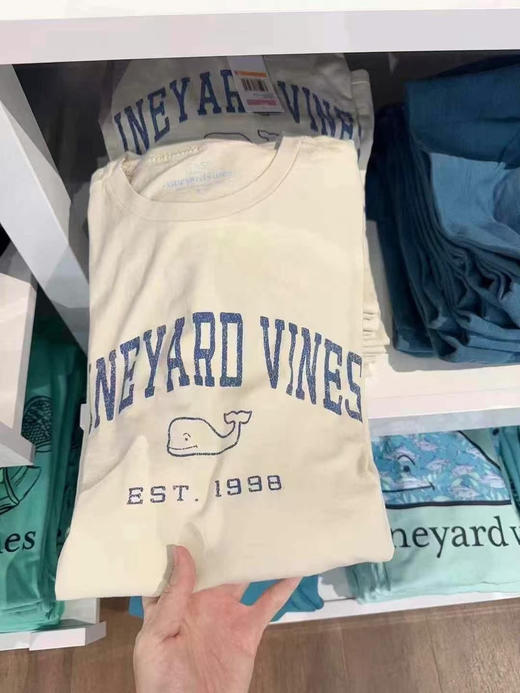 💰580/2件🇺🇸包邮✈️ 👨🏻Vineyard Vines小鲸鱼男士长袖纯棉T恤 商品图7