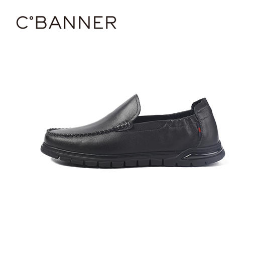 千百度秋季牛皮鞋面鞋垫软底软面柔感鞋男鞋A25407323 商品图1