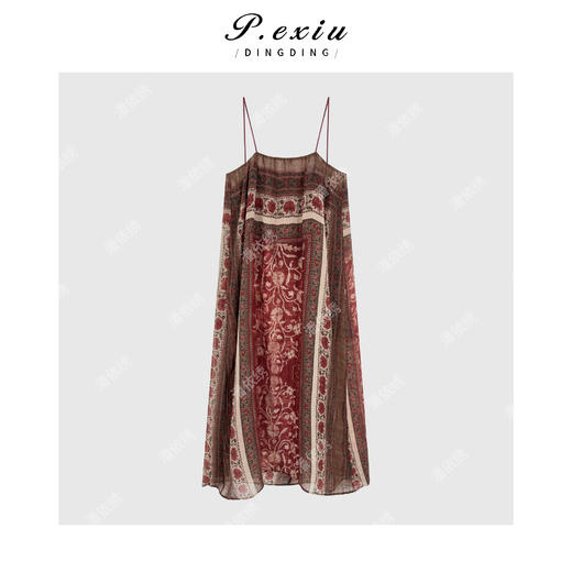 【香格里拉】波西米亚民族风飘逸吊带连衣裙WH00338 商品图2