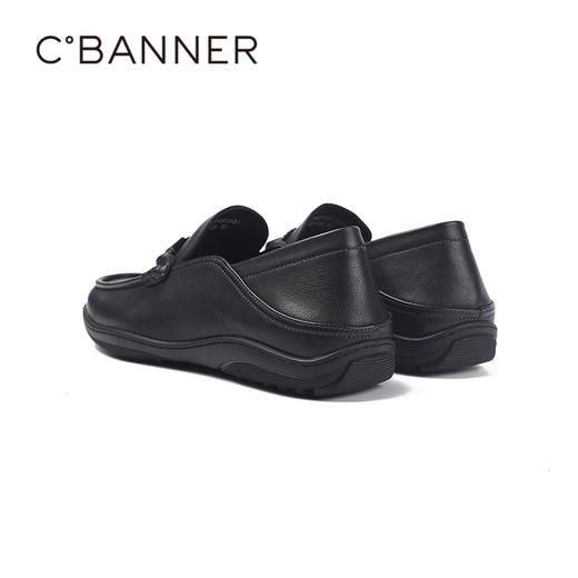 千百度秋季舒适低跟强韧橡胶大底得体乐福鞋男鞋A25407221 商品图5