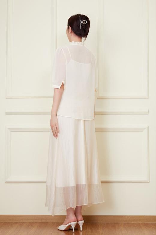 ANSUABEL 米色肌理感衬衣半裙套装 20307 商品图4