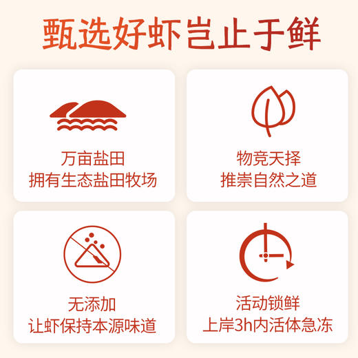大黄鲜森 熟冻盐田虾 300g*4 商品图2