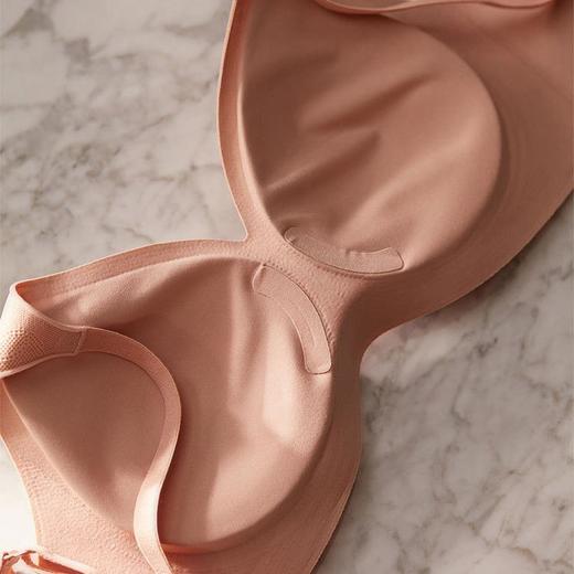 Cerotich小苍兰植绒条蕾丝软支撑内衣女士同款轻薄透气无痕文胸罩 商品图3