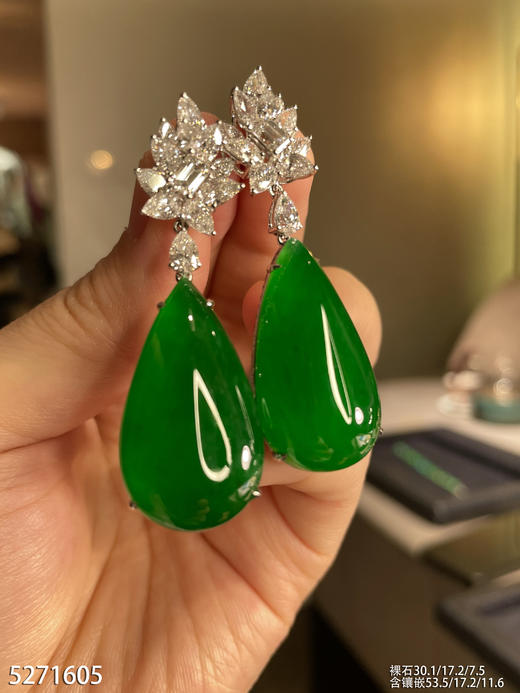 满绿水滴耳坠【5271605】具体价格微信咨询 商品图0
