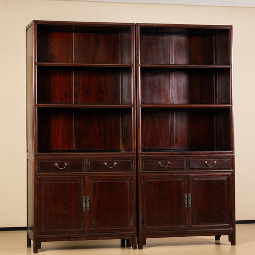 二十世纪	红木三层书柜（一对） 商品图1
