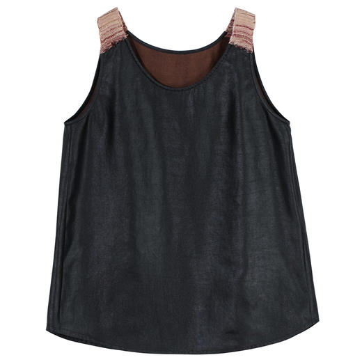 牧衣游原创 19姆米薯莨染香云纱毛织马夹设计感无袖上衣 悠然步履 商品图4