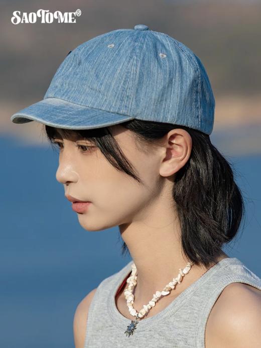 早乙女惠子saotome/STMMZ252342/浅蓝色短檐鸭舌帽 商品图2