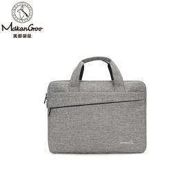 美都袋鼠/MDKANGROO 休闲黑色灰色牛津布手提电脑包可放15.6英寸笔记本电脑MDXXB4008-H（灰）