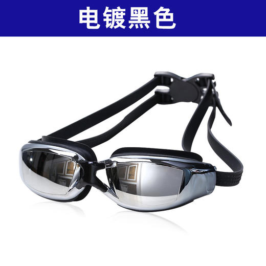 [小滋心选]【活动价 ¥25.9】【高清视界，畅游无忧】爆款防水防雾泳镜【送眼镜盒】🔥近视党福音！电镀大框设计，舒适贴合零漏水💦夏日泳池必备！爆款泳镜 近视游泳眼镜 平光防水防雾高清成人泳镜 商品图4
