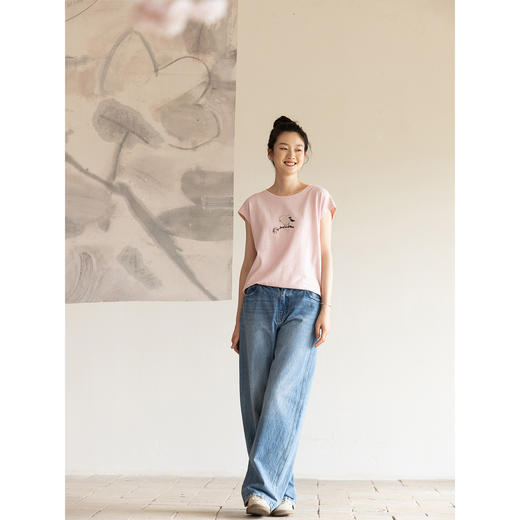 牧衣游原创刺绣纯棉进口冈山牛仔裤 福利款 自在悠然不支持会员折 商品图1