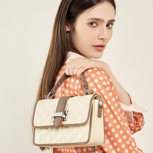 【预售3天】通勤女包百搭流行菱格单肩包2025新款高级感斜挎包D2677 商品图4