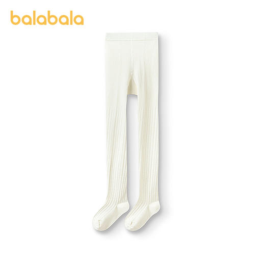 巴拉巴拉女童连裤袜秋新品儿童打底袜舞蹈袜子舒弹不勒提花单双装 商品图4