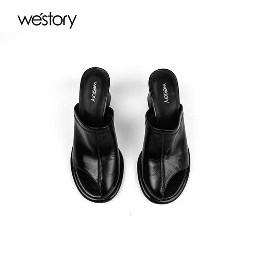 westory2024年夏季新款法式优雅高跟凉鞋露趾高跟鞋凉鞋W24BJ61871 商品图1