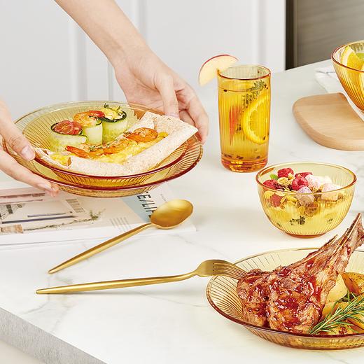 康宁晶尊系列餐具12件套（4个小碗2个大碗4个小盘2个大盘）黄盒 商品图1