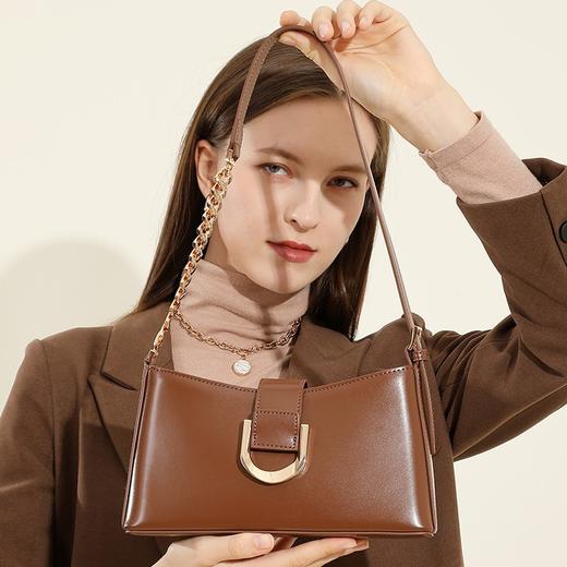 【预售3天】高级感通勤腋下女包百搭时尚单肩包法棍斜挎包D2979 商品图2