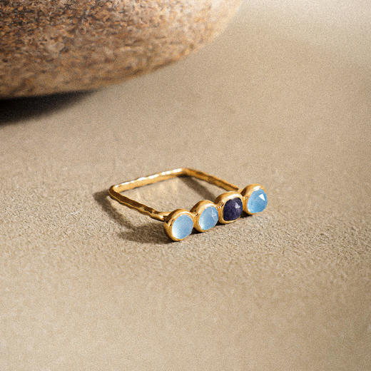 ARSIS银饰｜秘密花园系列 落日霞辉方形排戒 商品图8