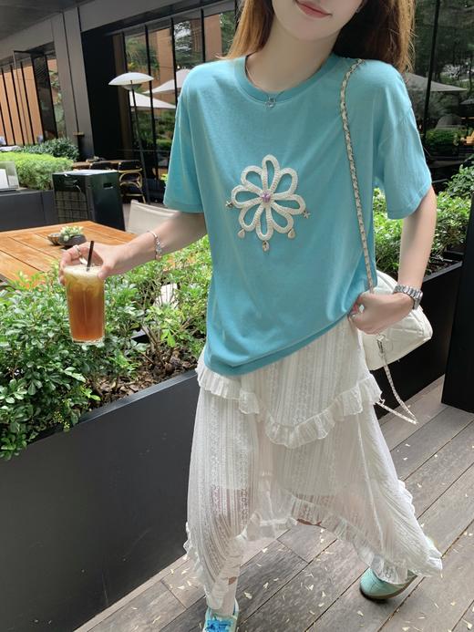 <曾小咸推荐>韩系小清新宽松休闲短袖T恤 商品图6