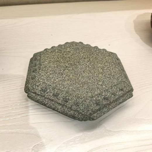青石六角鼓案台底座 商品图0