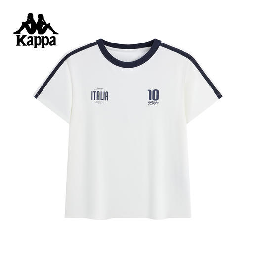 Kappa卡帕背靠背2025夏季新款运动短袖女士休闲索罗娜t恤凉感上衣K0F62TD06 商品图0