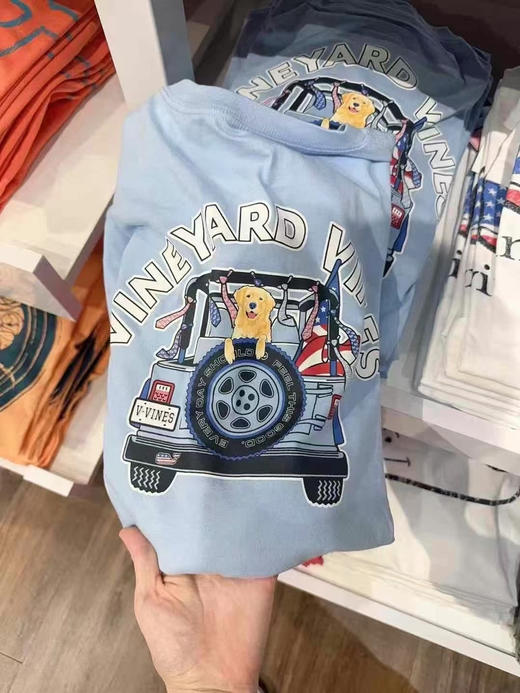 💰580/2件🇺🇸包邮✈️ 👨🏻Vineyard Vines小鲸鱼男士长袖纯棉T恤 商品图3