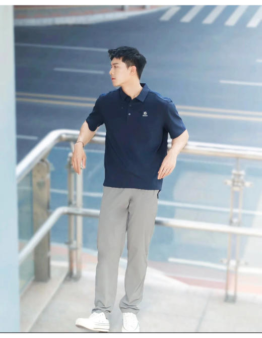 K.L.S 小凯 压胶凉感无痕翻领短袖polo衫 TX506 商品图7