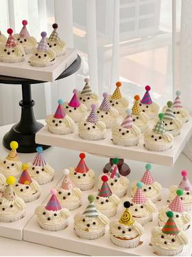 帽子小狗六一儿童节纸杯蛋糕（帽子随机）