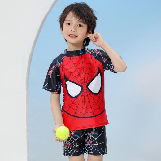 【夏日必备🌊】男童防晒泳衣套装🔥UPF50+全方位防护，速干透气还送泳帽！宝妈们抢疯了💥儿童分体泳衣 男童短袖防晒速干游泳套装 宝宝潜水服冲浪 UPF防晒泳衣 商品图14