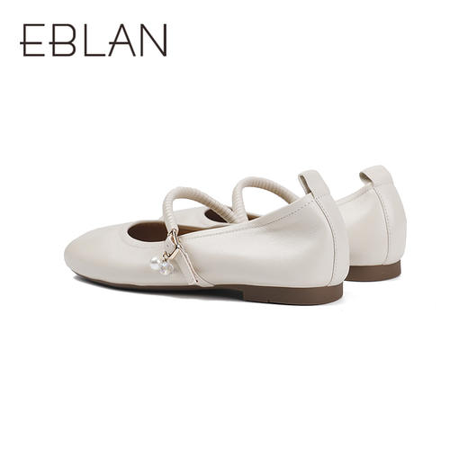 伊伴秋季气质通勤玛丽珍细腻羊皮鞋面单鞋B25460901 商品图3