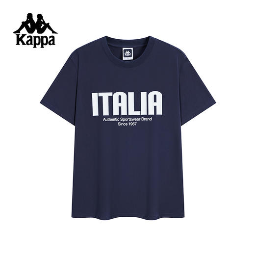Kappa卡帕背靠背夏季2025新款运动短袖男休闲凉感t恤索罗娜上衣女K0F52TD04 商品图2