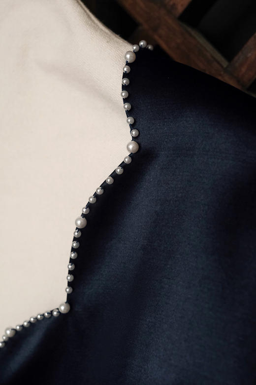 盛唐牡丹大师系列| 重工刺绣西厢丝毛外套-黑色 商品图1