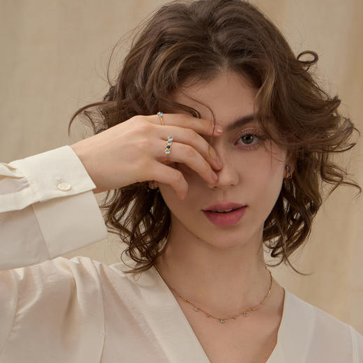 ARSIS银饰｜秘密花园系列 落日霞辉方形排戒 商品图5