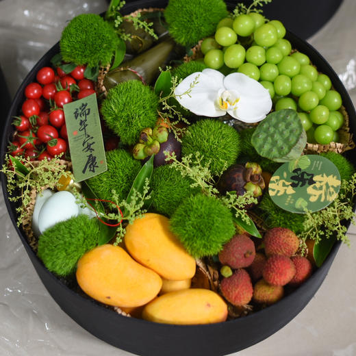 《粽香端午》大号水果礼盒直径42厘米 商品图3