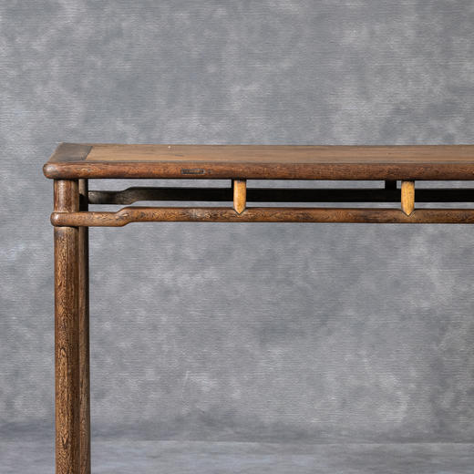 清早期	鸂鶒木镶黄花梨罗锅枨矮栳条桌 商品图3