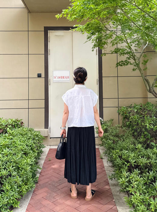 夏--超薄日本面料手工压褶--显瘦垂顺半身裙【包邮+三天无理由退huan】 商品图8