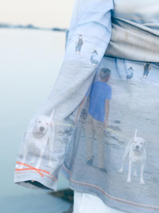 CryingCenter 海平线印花半透长袖罩衫 哭喊中心 商品图4