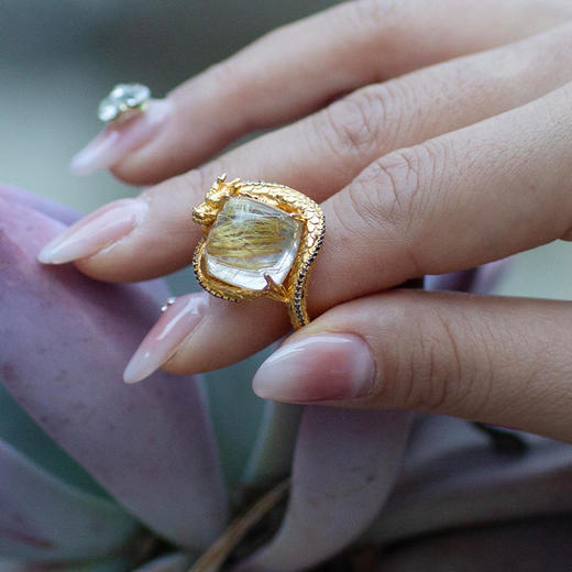 龙华富贵黑钻龙戒【定制】 商品图3