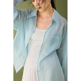 【潮汐备忘录】苎麻衬衫女夏季宽松薄款衬衣休闲防晒上衣