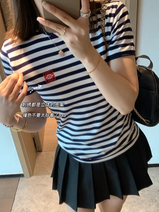 原版罗意条纹定位显瘦海魂衫弹力T恤 商品图11