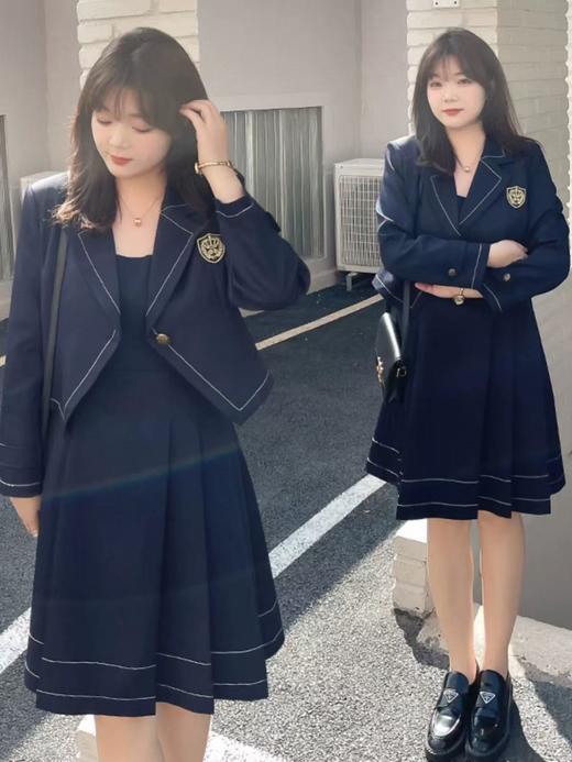 超值购【诗铭洛可】XCA453 JK套装 外套➕背心裙两件套C5-2 商品图0