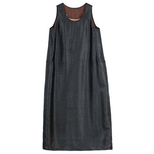 牧衣游原创 18姆米薯莨染香云纱连衣裙随性显瘦无袖长裙 岁月如梭 商品图4