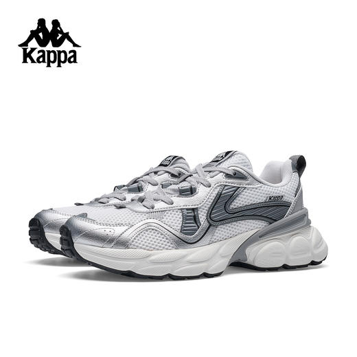 Kappa卡帕背靠背老爹鞋男款新款情侣网面透气跑鞋厚底运动鞋子女K0FY5MC07 商品图2