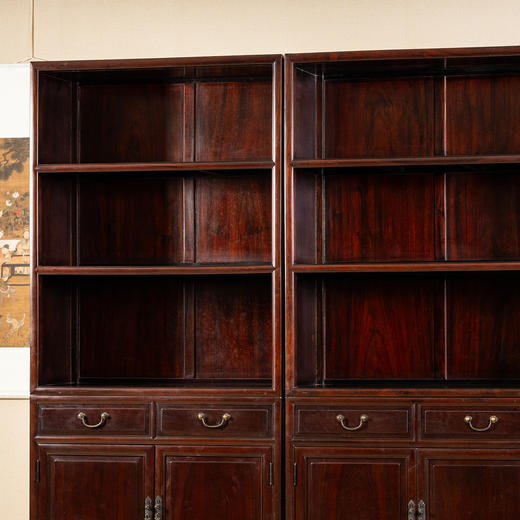 二十世纪	红木三层书柜（一对） 商品图4