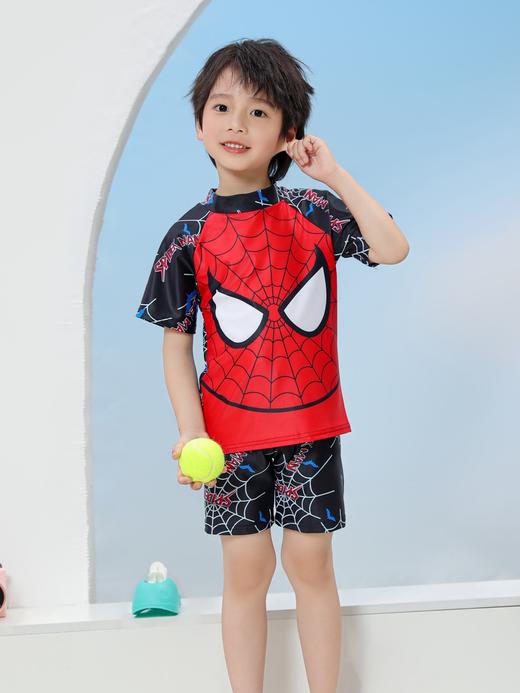 【夏日必备🌊】男童防晒泳衣套装🔥UPF50+全方位防护，速干透气还送泳帽！宝妈们抢疯了💥儿童分体泳衣 男童短袖防晒速干游泳套装 宝宝潜水服冲浪 UPF防晒泳衣 商品图13