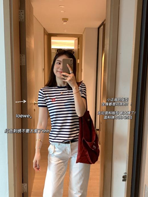 原版罗意条纹定位显瘦海魂衫弹力T恤 商品图12