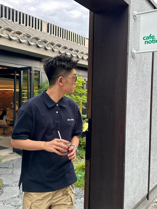 MIU缪原版原单棉珠复古POLO衫T 商品图7
