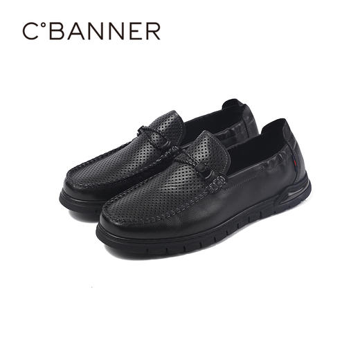 千百度春季牛皮鞋面鞋垫品牌经典柔感鞋男鞋A25107324 商品图4