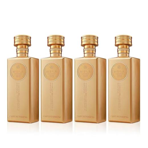 【第二件9折】五粮液 财富人生金砖 52度 浓香型白酒 500ml*4瓶礼盒装 拍2套发原箱 商品图2