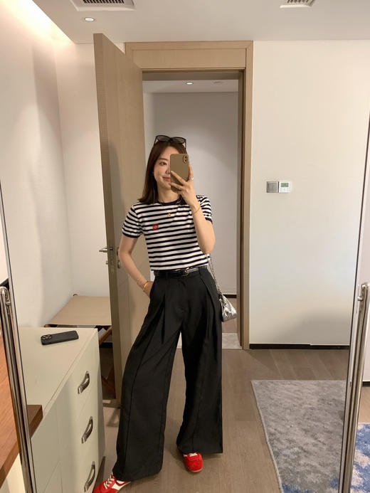 原版罗意条纹定位显瘦海魂衫弹力T恤 商品图6